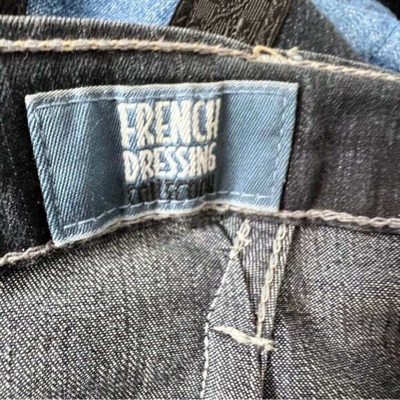 Vintage French Dressing Upcycled Bell Bottom Jeans Wide Leg Baggy 70s Style - Picture 16 of 16